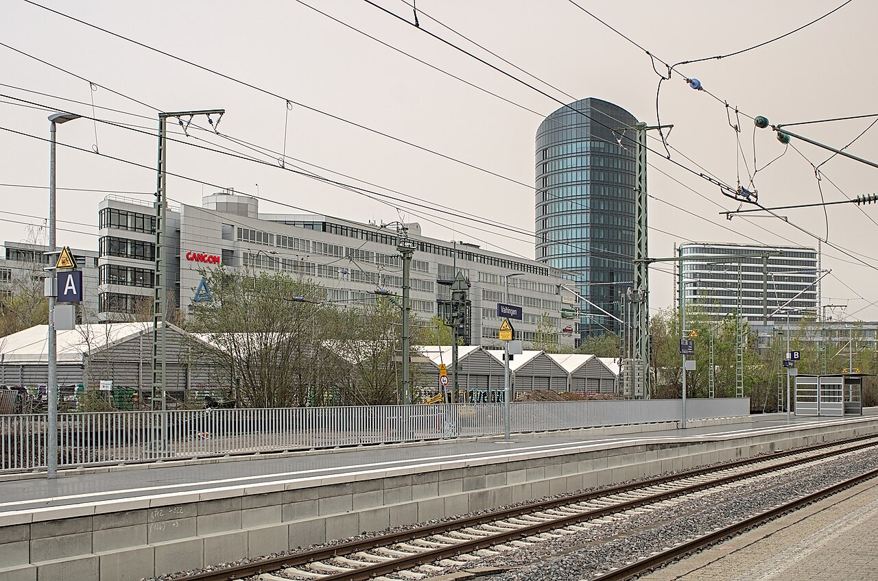 Blick auf den Bahnhof Stuttgart-Vaihingen